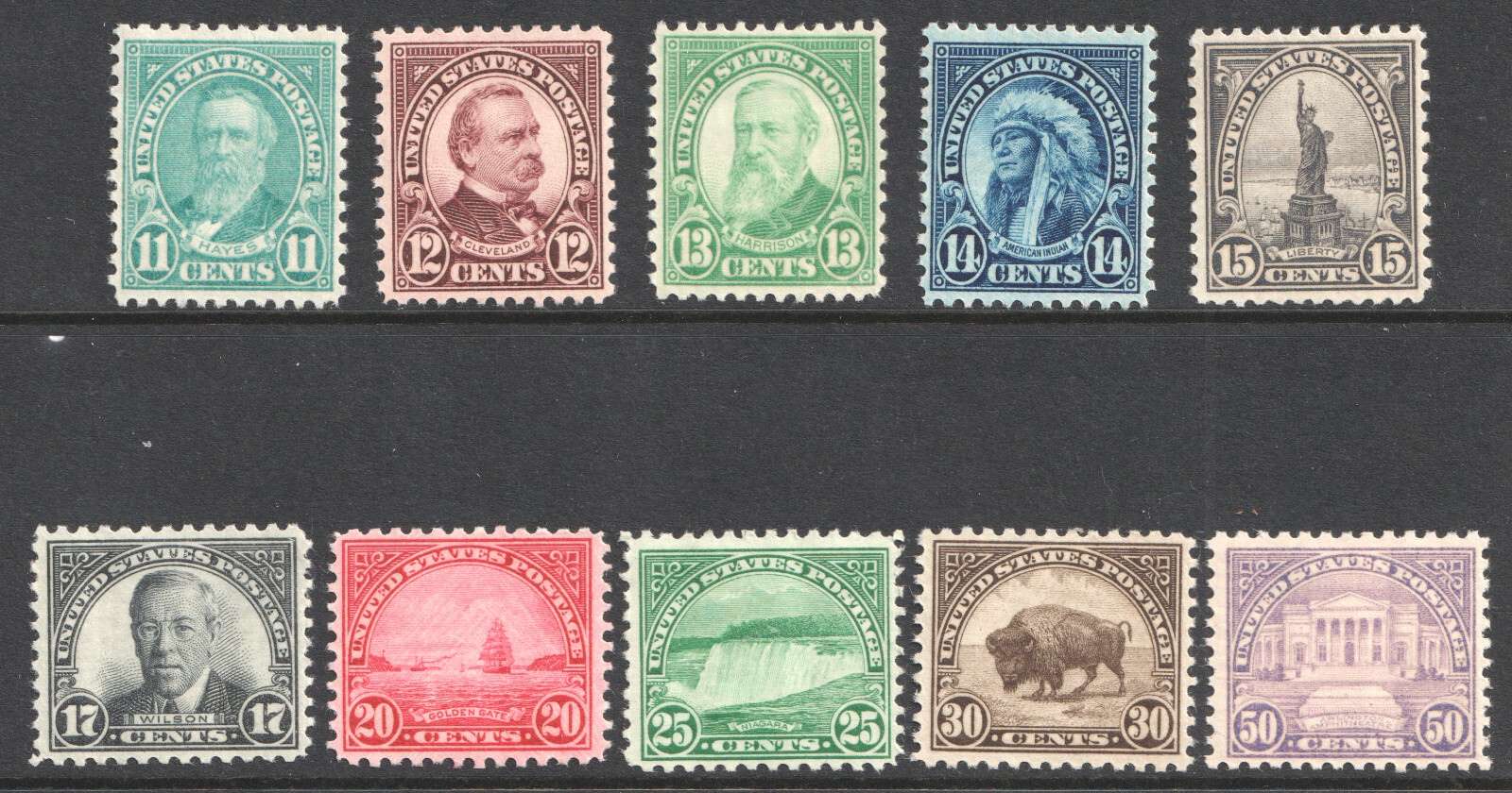 1931 US SC 692-701 Set of 10 Rotary 11x10.5 - OG MNH complete set F/VF - XF