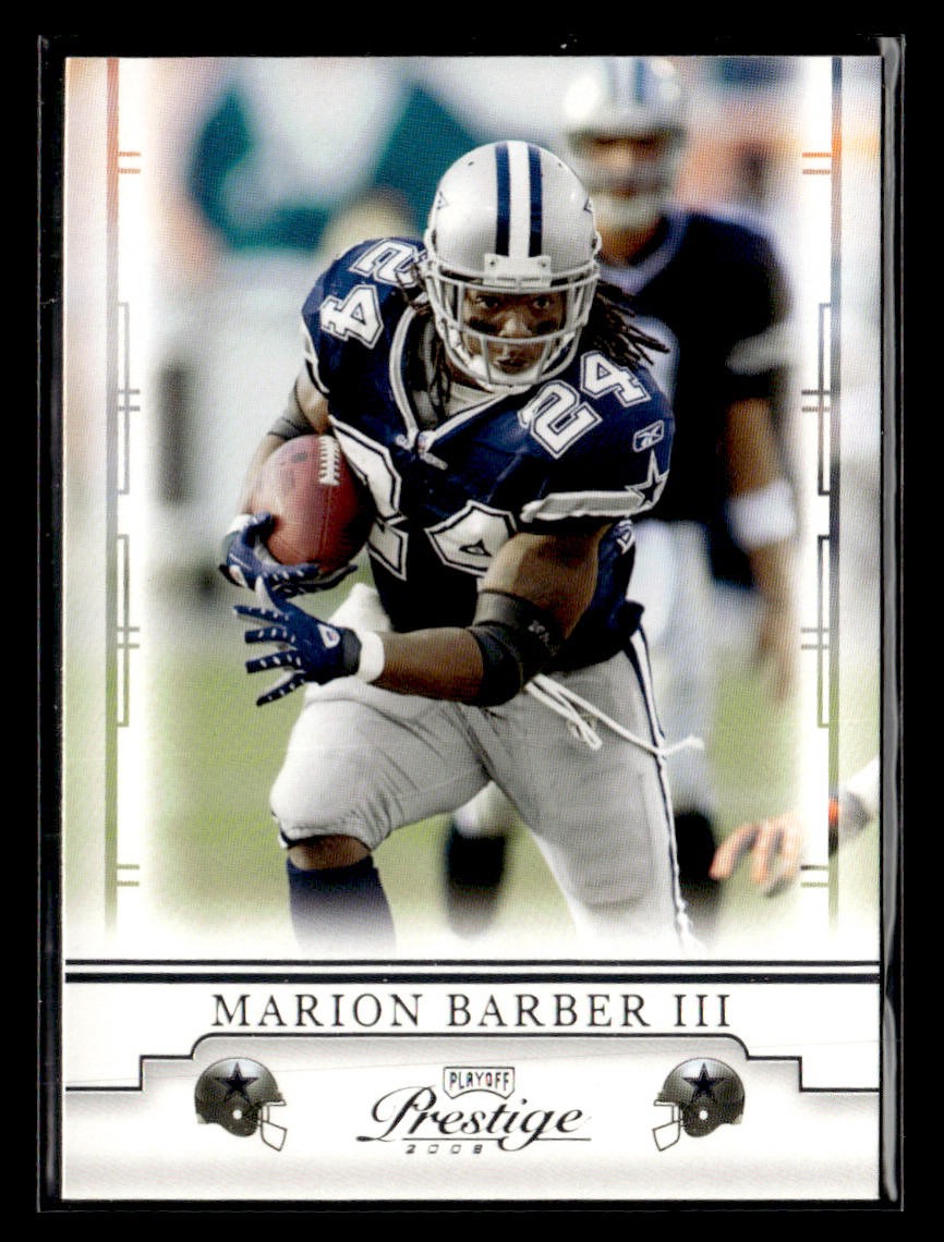 2008 Playoff Prestige #28 Marion Barber Card Dallas Cowboys
