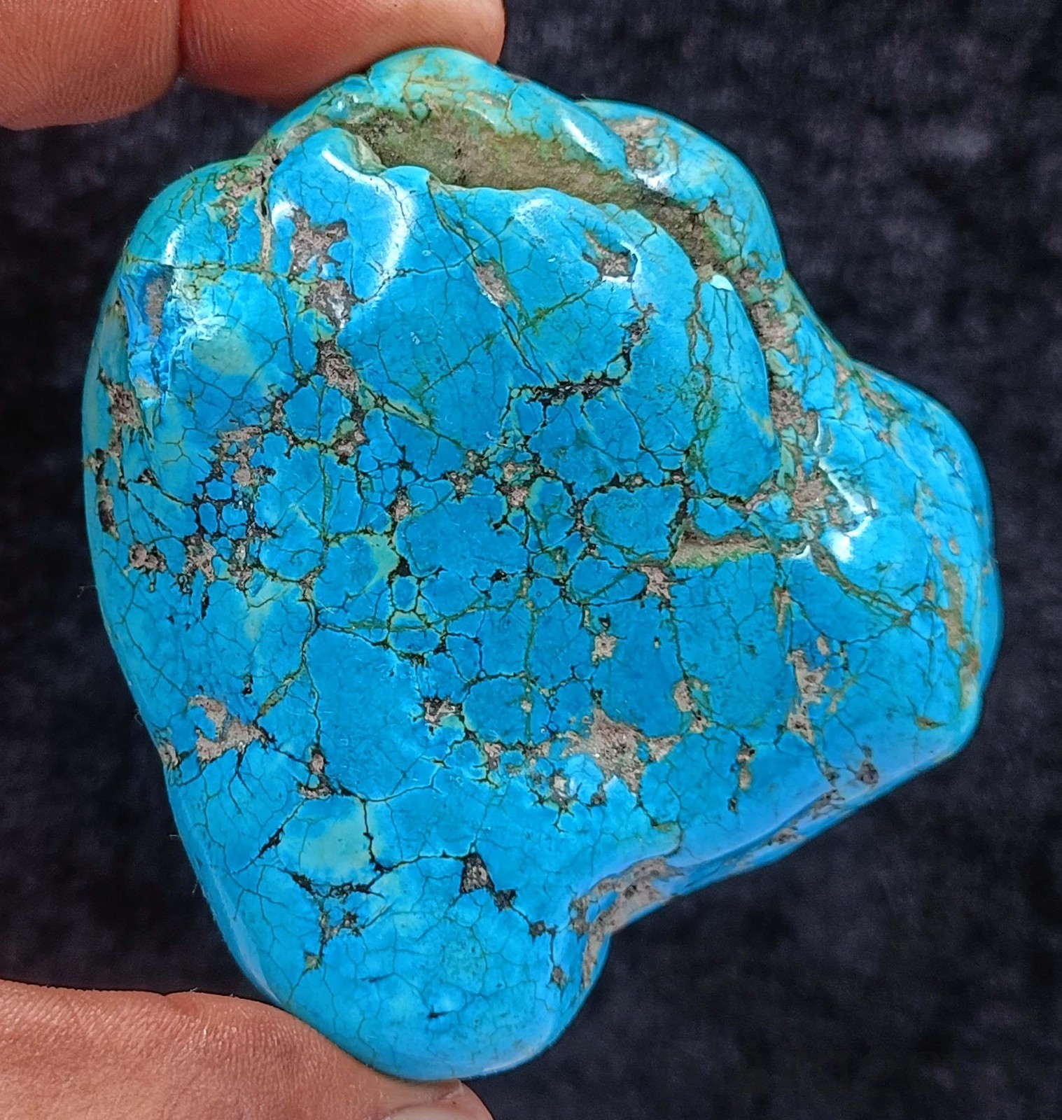 Sky-Blue Turquoise Natural Rough 1367.5 Carat Loose Gemstone EGL Certified \