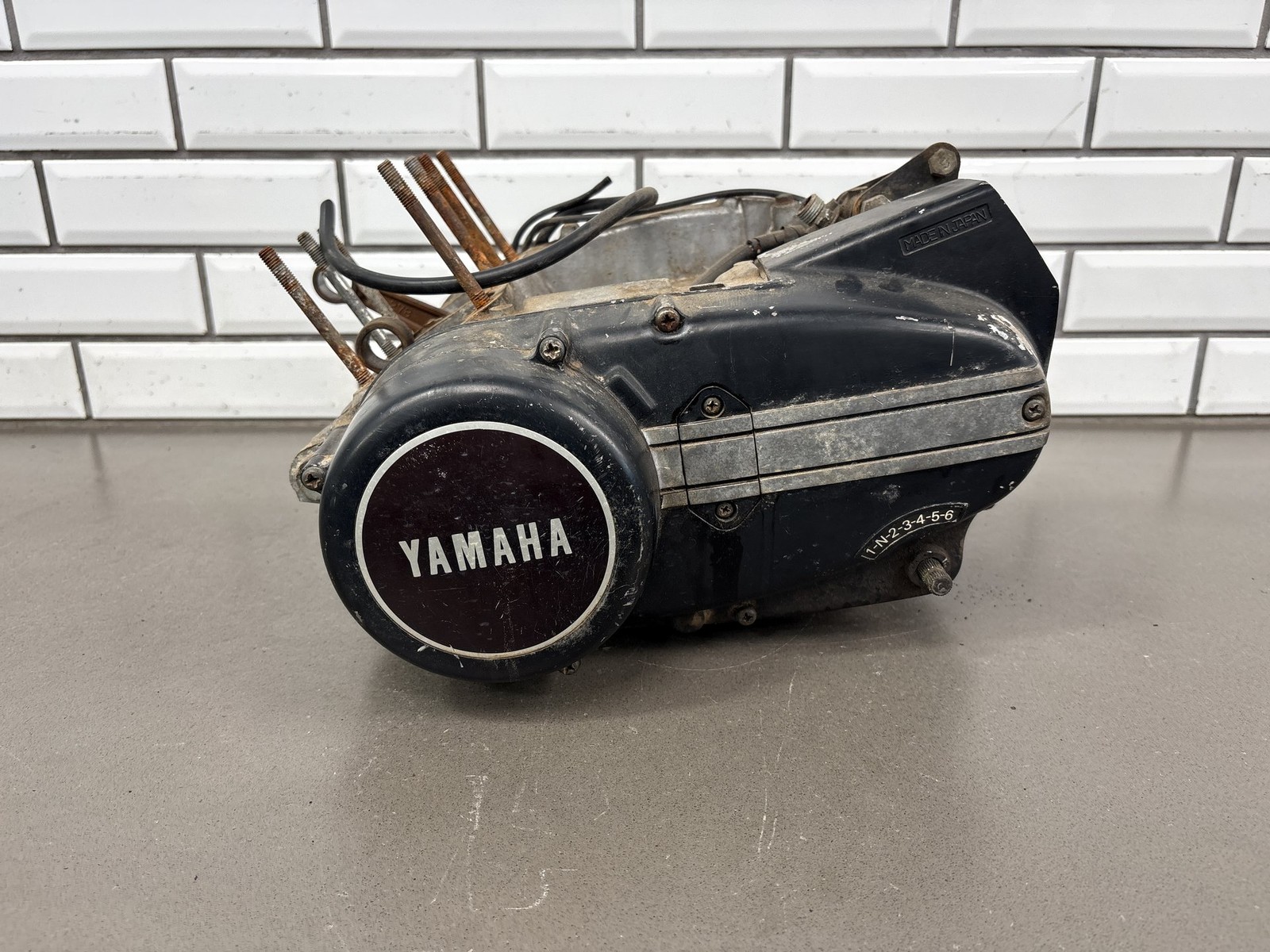 1973 Yamaha RD350 Engine Bottom End Crankcases with Covers OEM