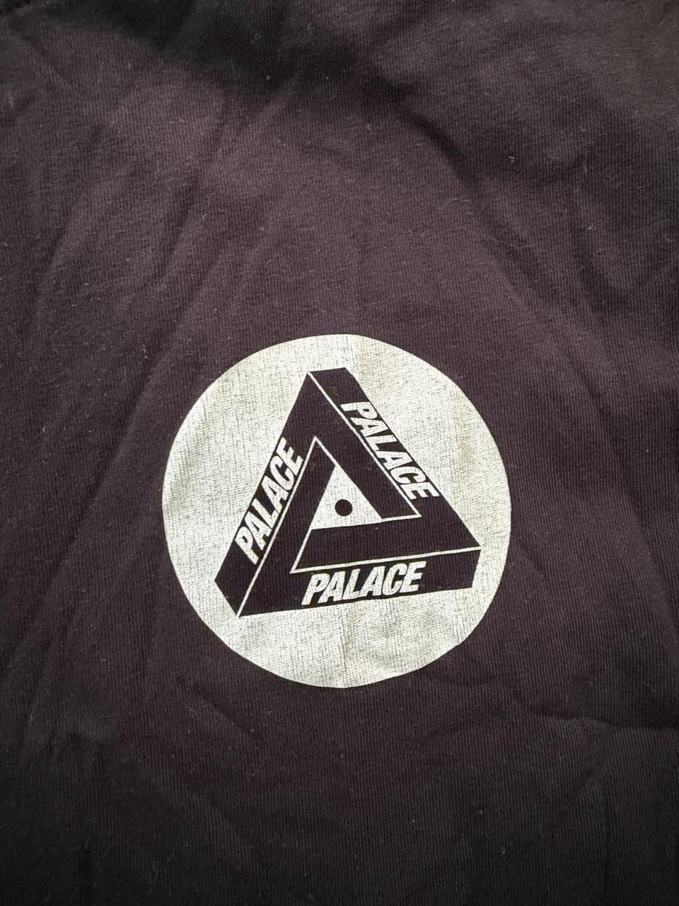 Palace “London Chicago Detroit” black t-shirt with front white logo. From FW13.