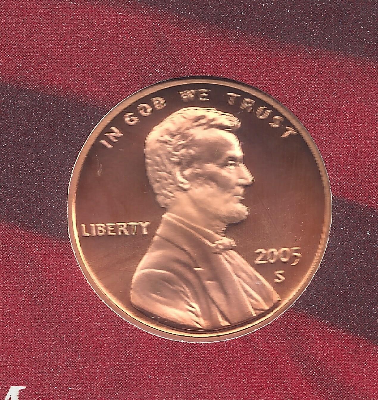 2005-S PROOF LINCOLN CENT 2005-S PROOF LINCOLN CENT