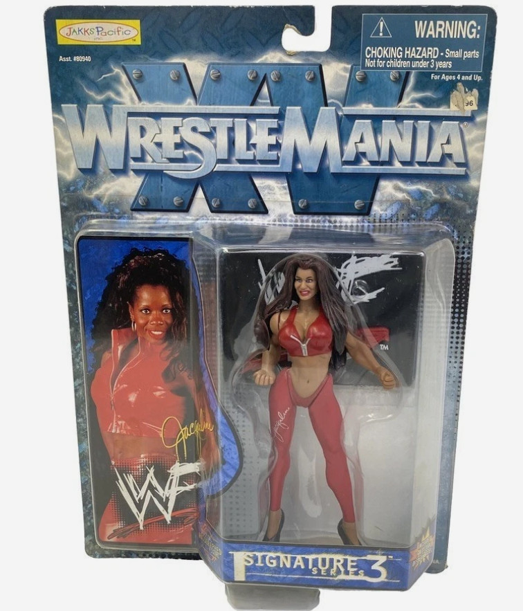 JAKKS Pacific WWF Wrestlemania XV Signature Series 3: Jacqueline Action Figure JAKKS Pacific WWF Wrestlemania XV Signature Series 3: Jacqueline Action Figure