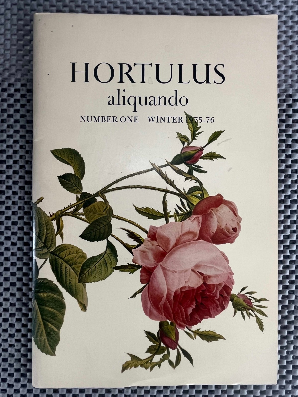 Literary Journal ~ Hortulus Aliquando No. 1 Winter 1975-76 Botanical Poetry
