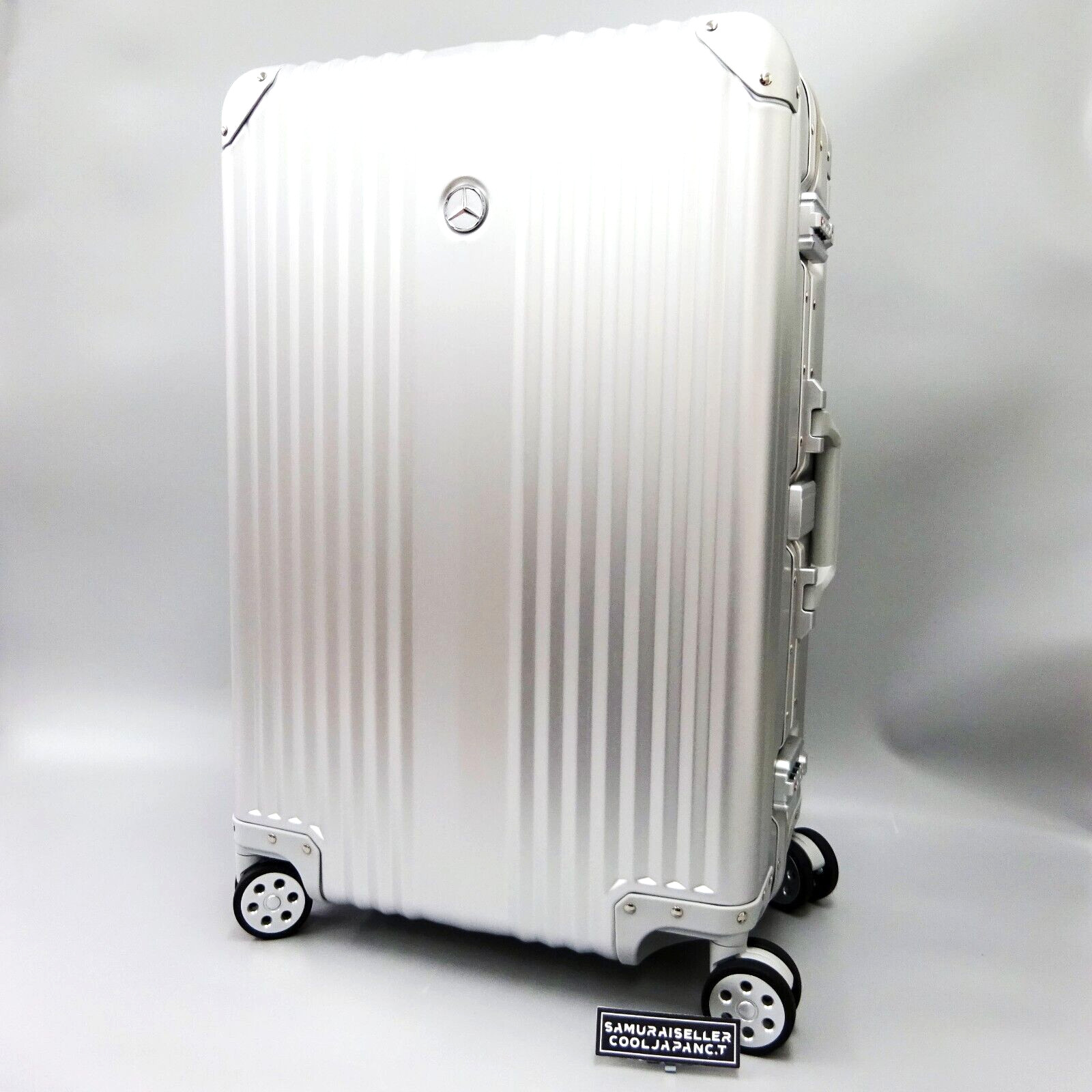 Mercedes Benz Original Aluminum Suitcase 65L Silver Carry Bag Novelty Japan NEW
