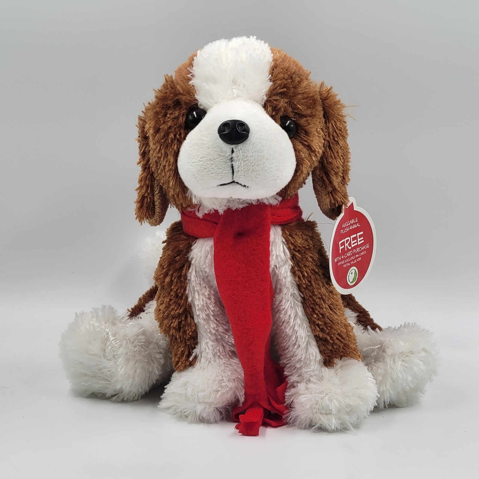 Animal Adventure Puppy Dog Lovey Holiday Red Scarf 2011 Animal Adventure Puppy Dog Lovey Holiday Red Scarf 2011