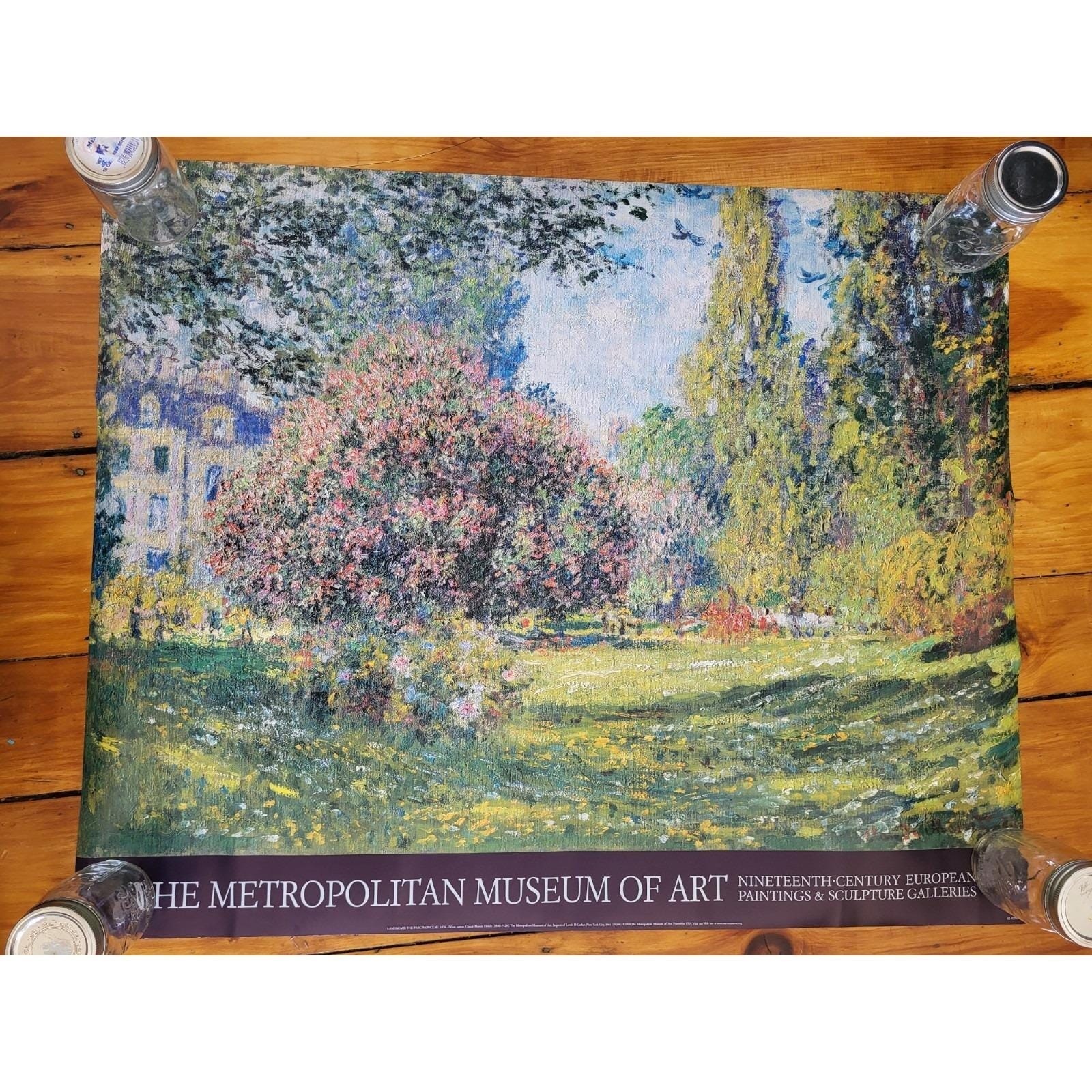 The Parc Monceau Monet Metropolitan Museum of Art Poster 1999 36.5\