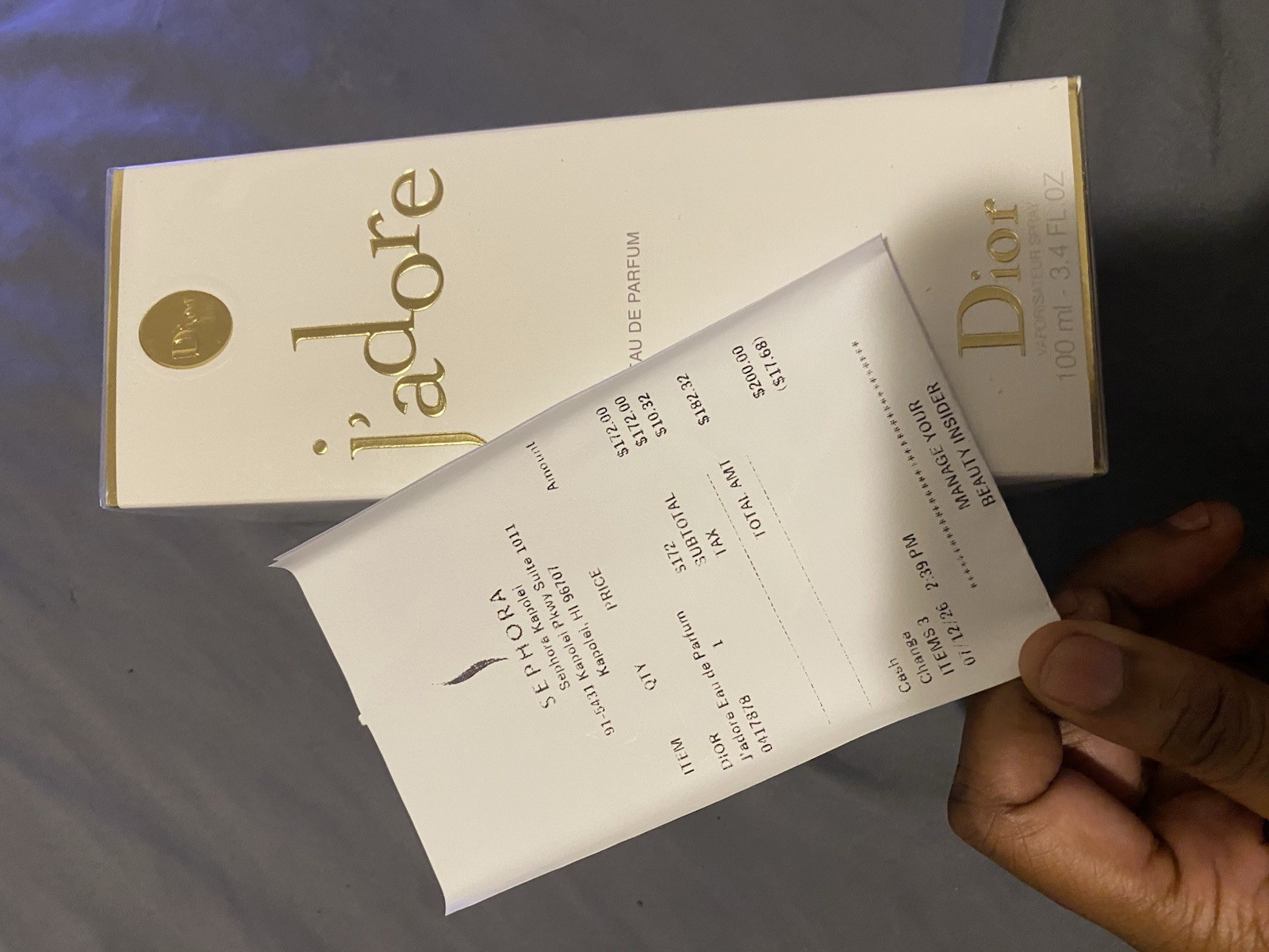 Dior J\'adore Eau de Parfum Spray Regular Size 3.4 fl oz Women\'s Fragrance