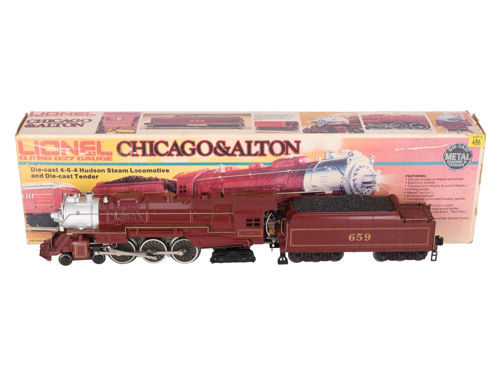 Lionel 6-8101 O Gauge Chicago & Alton 4-6-4 Steam Locomotive & Tender #659/Box
