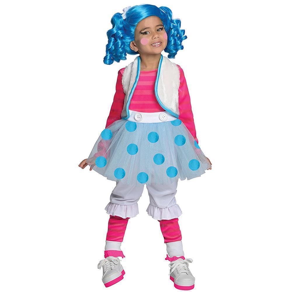 Lalaloopsy Mittens Deluxe Girls size S 4/6 Costume Skirt Belt Bows Rubie's
