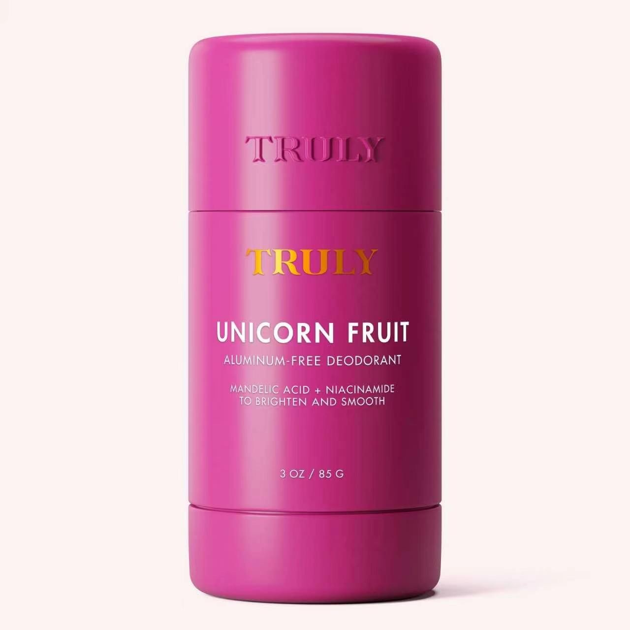 New TRULY BEAUTY Unicorn Fruit Woman’s Deodorant 3oz Aluminum Free 24Hr Fresh