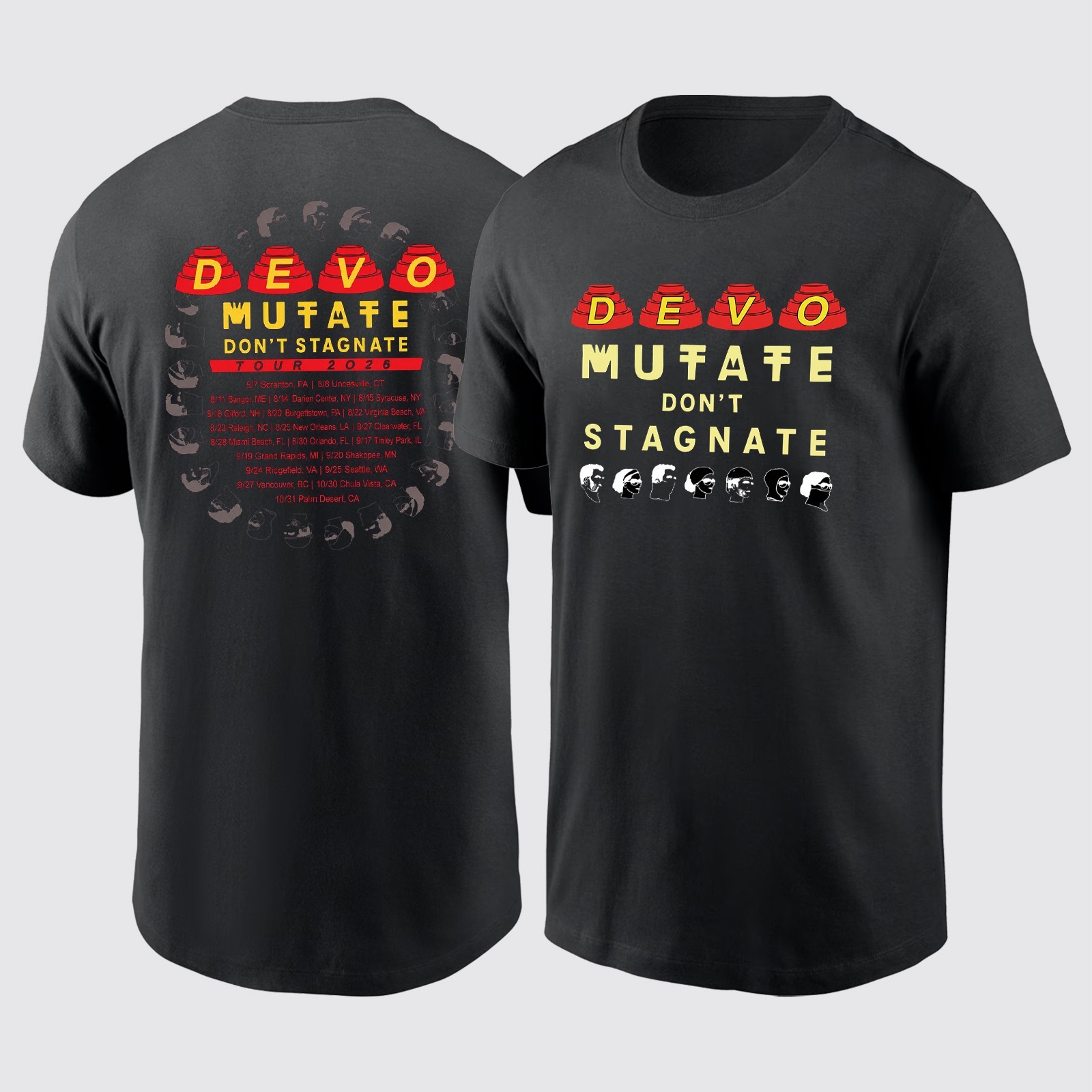 DEVO Mutate Dont Stagnate Shirt, 2026 Tour New Wave Shirt - S to 5XL