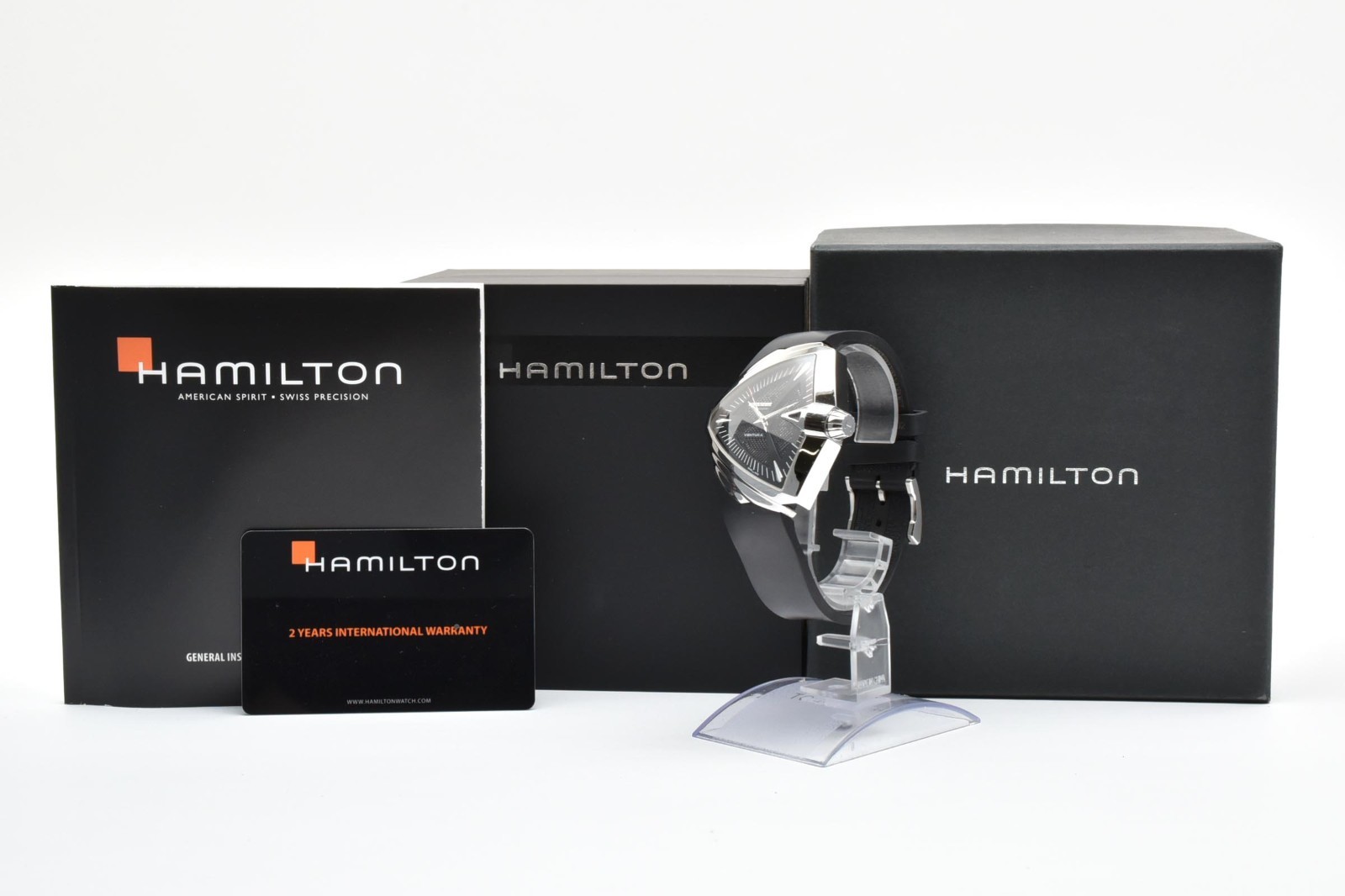 [Box,Paper] HAMILTON Ventura XXL H246551 Black Dail 45mm Automatic Men\'s Watch