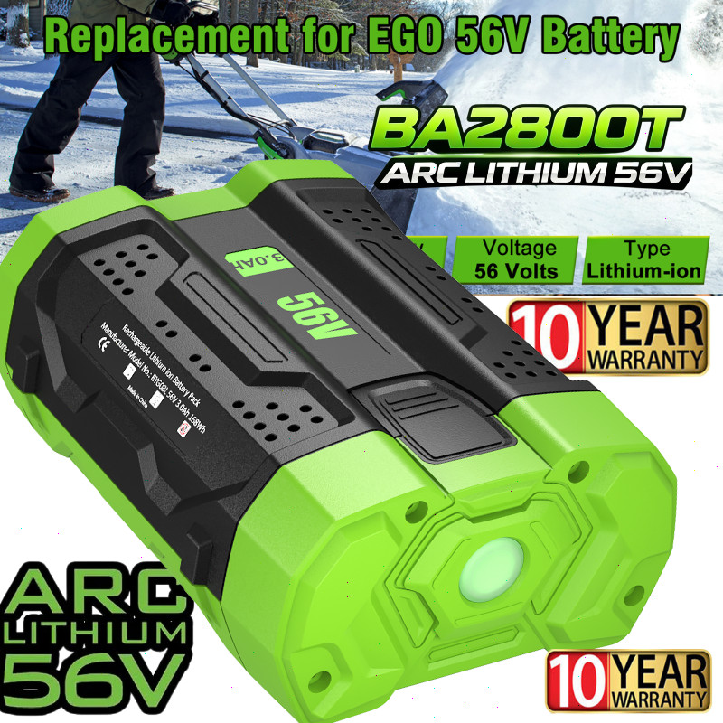 1~2PACK 56V 12.0Ah upgrade For EGO BA5600T Power + 56V 10Ah Lithium New Battery