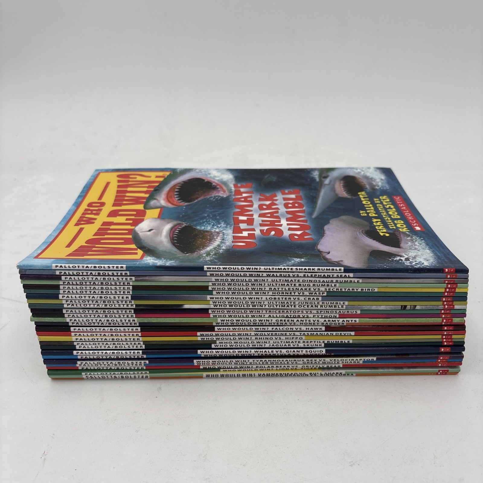 Who Would Win? Lot of 26 Books Jerry Pallotta Scholastic Complete Set New I6-10