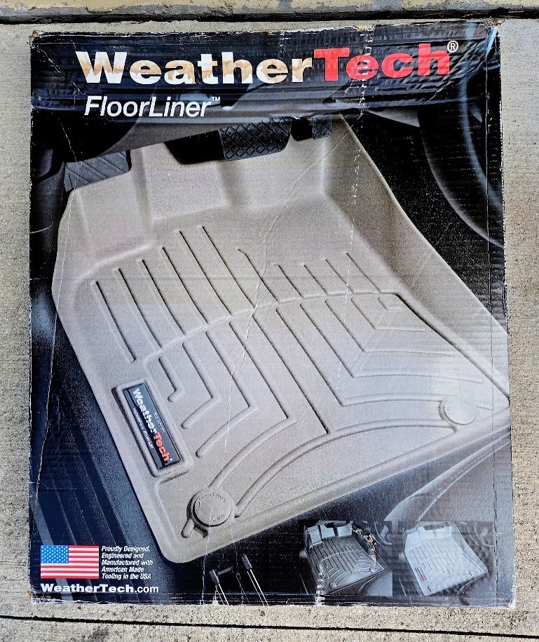 NEW WeatherTech 455421 Front Seat Floor Liners TAN 2014-20 Chevy/GMC Trucks/SUV