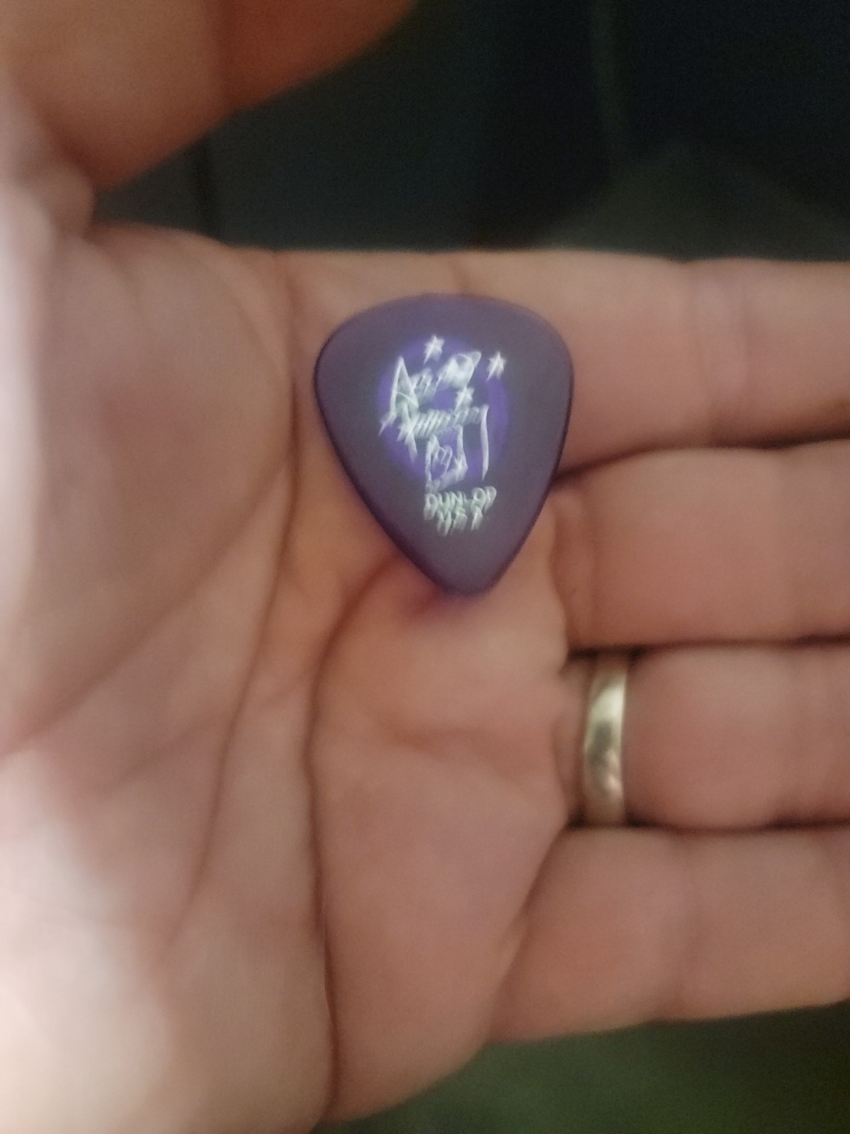 Rare Ace Frehley Stage Used Pick Rare Ace Frehley Stage Used Pick