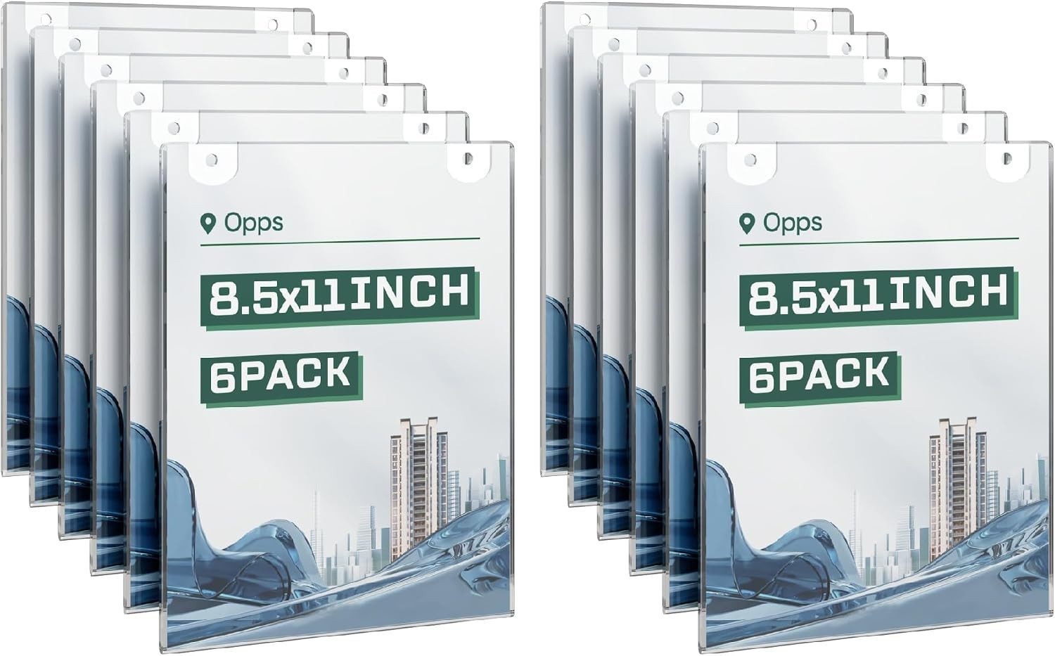 12 Pack Clear Acrylic Wall Mount Sign Holders 8.5\ 12 Pack Clear Acrylic Wall Mount Sign Holders 8.5\