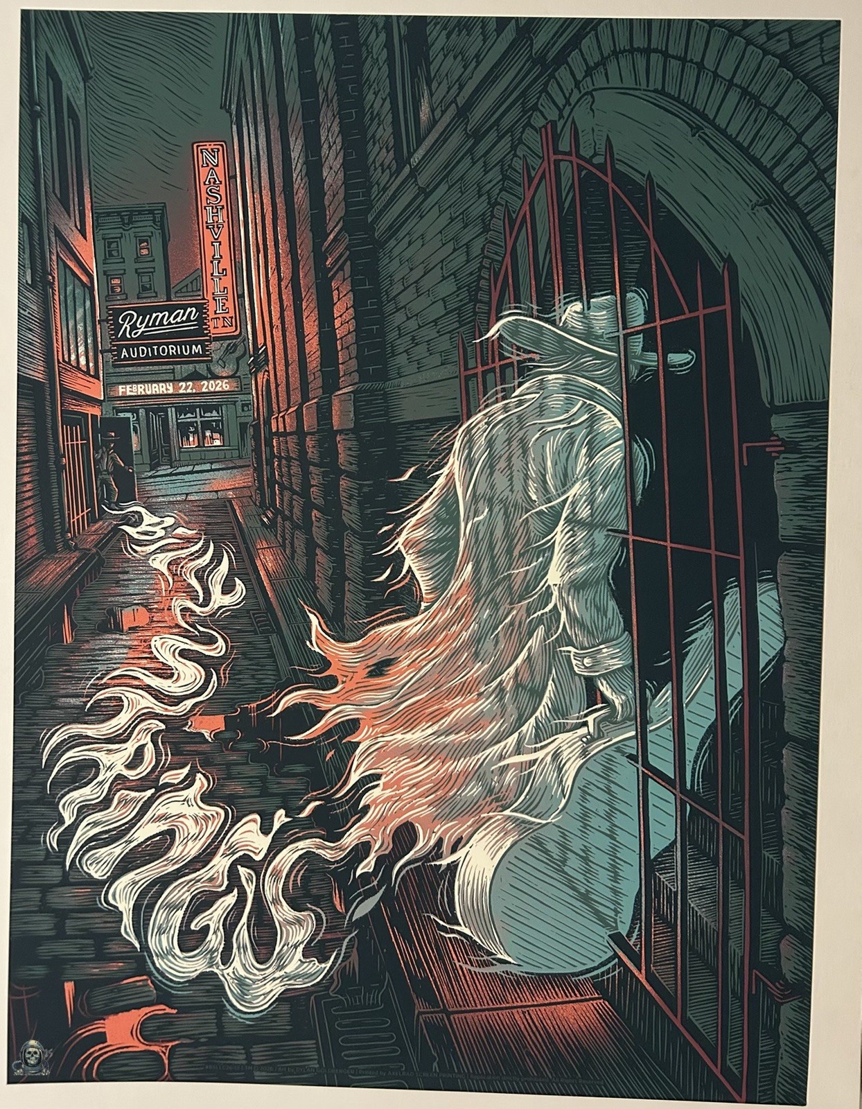 Billy Strings 2026 Ryman Dylan Goldberger Limited Show Edition X/425