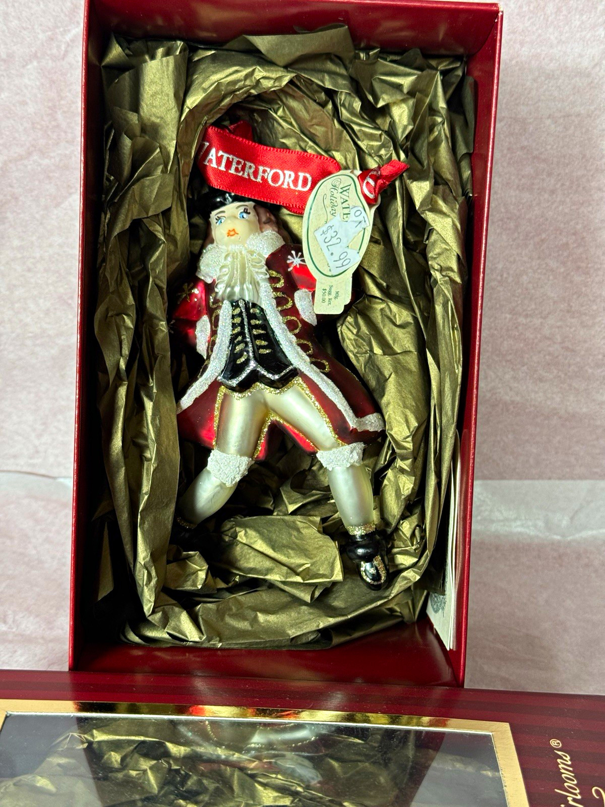 WATERFORD HOLIDAY HEIRLOOMS 10 LORDS A-LEAPING, CHRISTMAS ORNAMENT WITH BOX WATERFORD HOLIDAY HEIRLOOMS 10 LORDS A-LEAPING, CHRISTMAS ORNAMENT WITH BOX