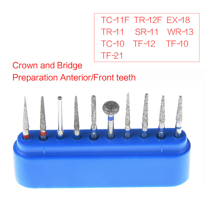 1-100X FG Dental Diamond Burs Composite/Polishing Kit for High Speed Handpiece 1-100X FG Dental Diamond Burs Composite/Polishing Kit for High Speed Handpiece