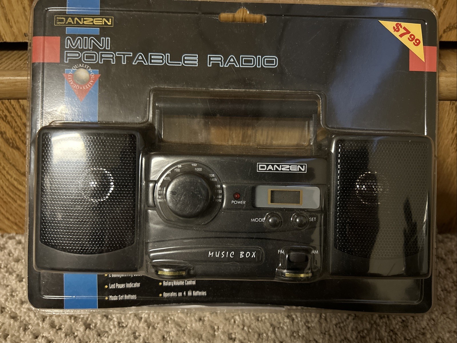 Vintage CVS Danzen Mini Boom Box AM/FM Portable Radio New In Package