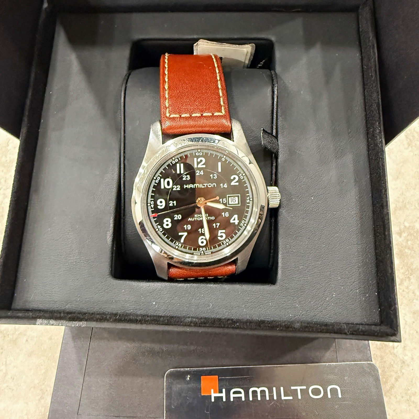 Hamilton Khaki Field Automatic 42mm H705450 Full Set Great Condition Black Dial Hamilton Khaki Field Automatic 42mm H705450 Full Set Great Condition Black Dial