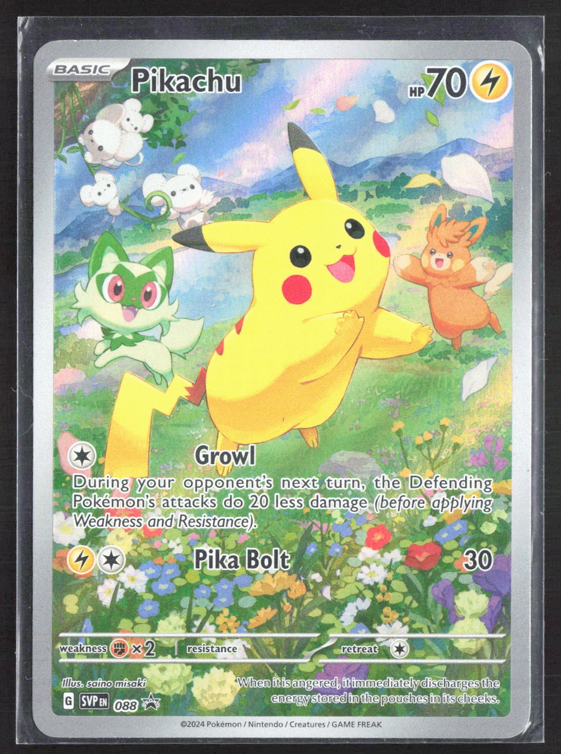 2024 Pokémon TCG SV Black Star Promos Pikachu SVPEN 088 Foil English MP