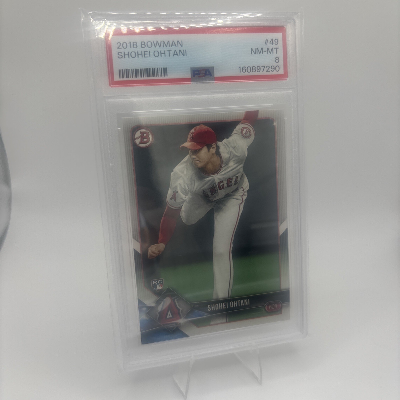 2018 Bowman - Shohei Ohtani #49 (RC) PSA 8 2018 Bowman - Shohei Ohtani #49 (RC) PSA 8