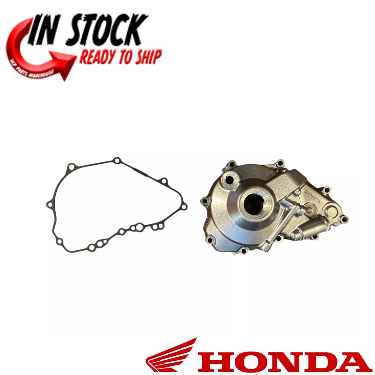 HONDA LEFT CRANKCASE ENGINE COVER W/ GASKET 2022-2025 CRF250R CRF250RX OEM