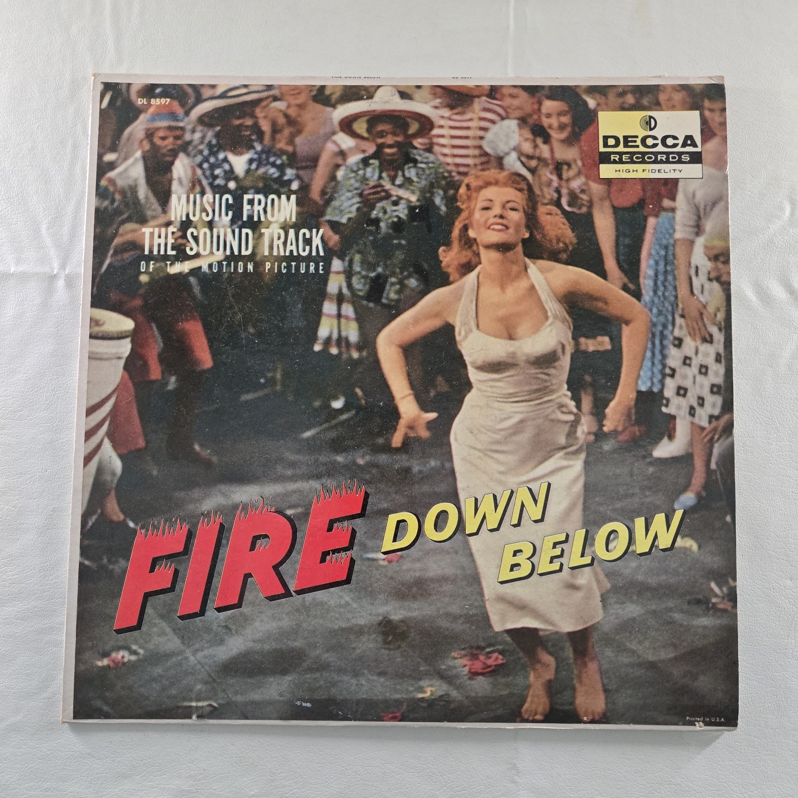 Muir Mathieson - Fire Down Below Soundtrack Record LP Vinyl EX Tested DL 8597