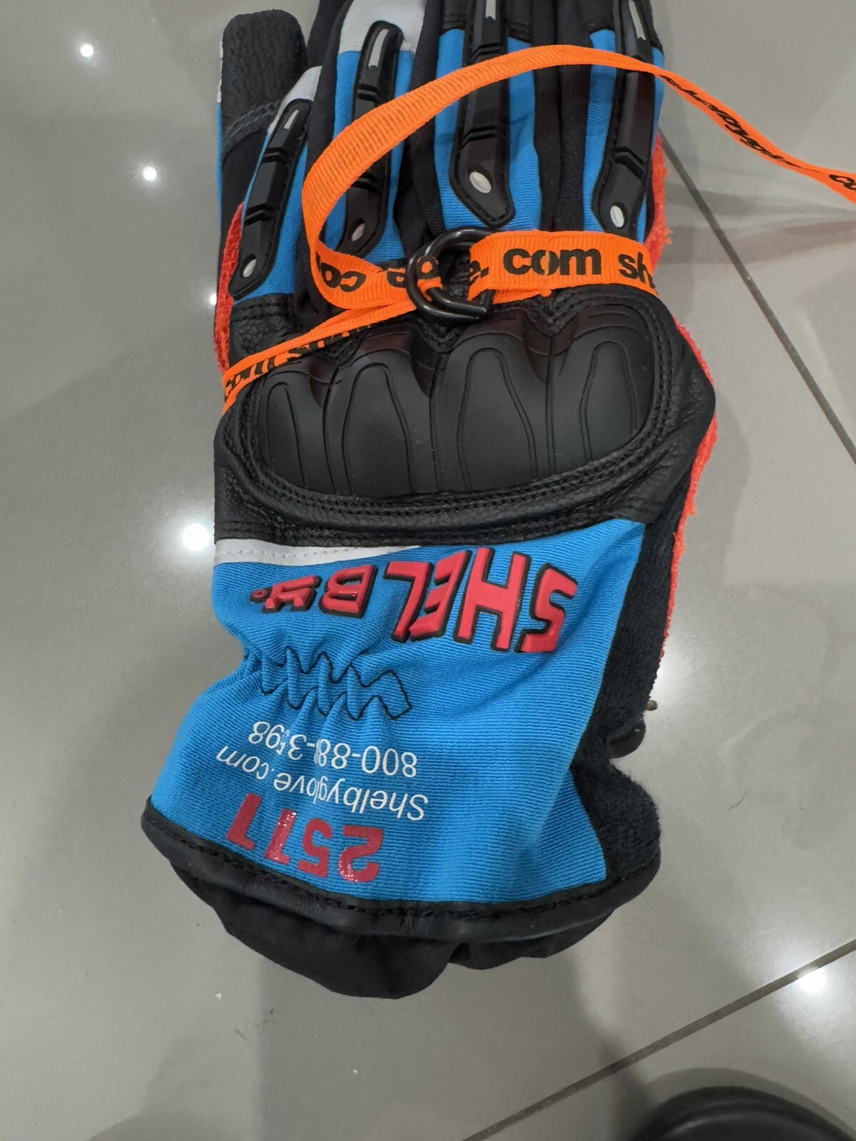 Shelby 2511 Xtrication Sz Medium M Waterproof Palm Black Aqua Rescue Gloves