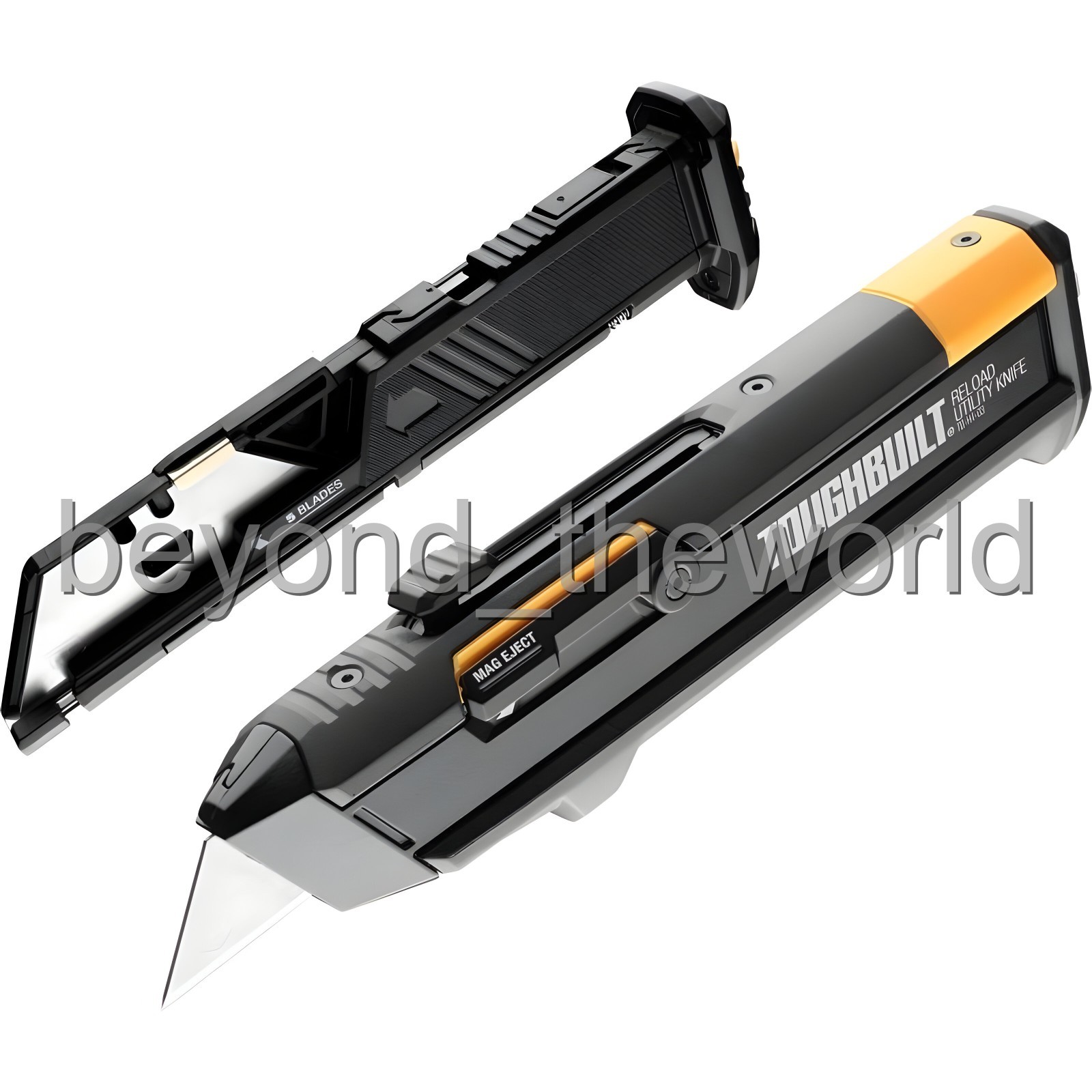 TOUGHBUILT TB-H4S2-03 Easy Reloading Utility Knife Black 1 pc 6.5\