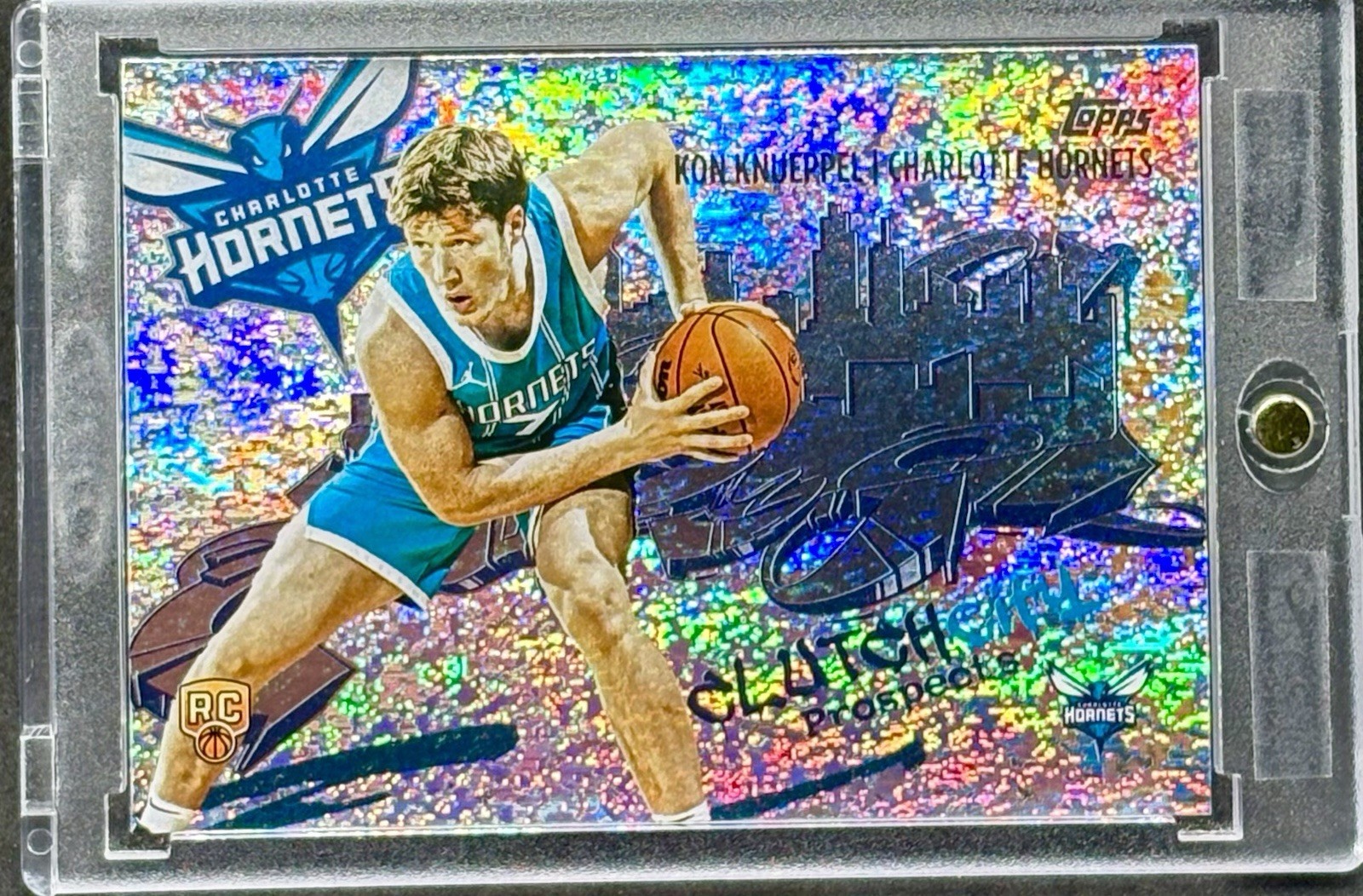 Kon Knueppel ROOKIE RC SHIMMER REFRACTOR CARD HORNETS MINT Kon Knueppel ROOKIE RC SHIMMER REFRACTOR CARD HORNETS MINT