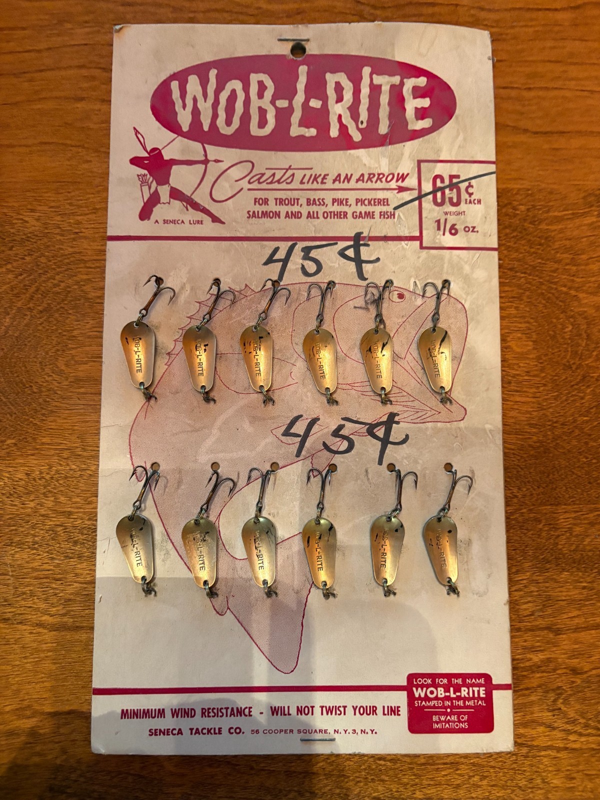 Seneca tackle Wob-L-Rite Seneca tackle Wob-L-Rite