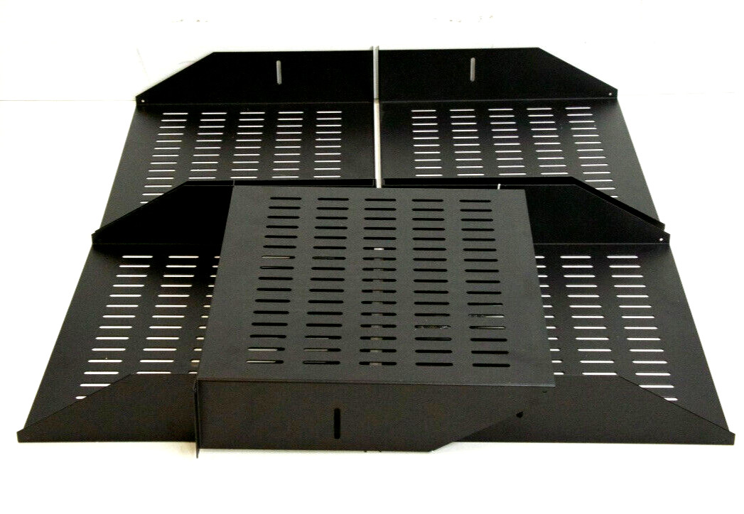 5x Lot, MSTR 2U Vented Steel Rack Shelves For Denon Integra BluRay Sonos