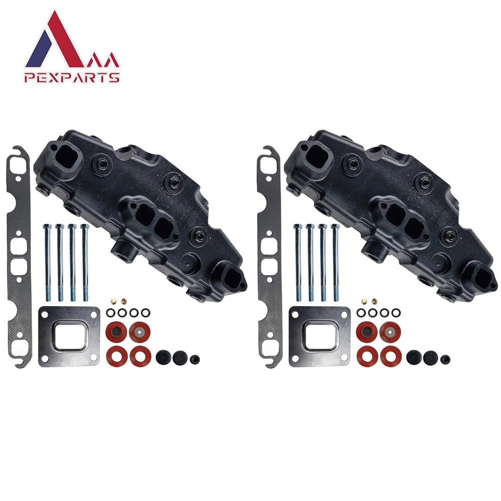 2X Exhaust Manifold Dry Joint For MerCruiser Marine 2002 & Newer 5.0 5.7 6.2 V8