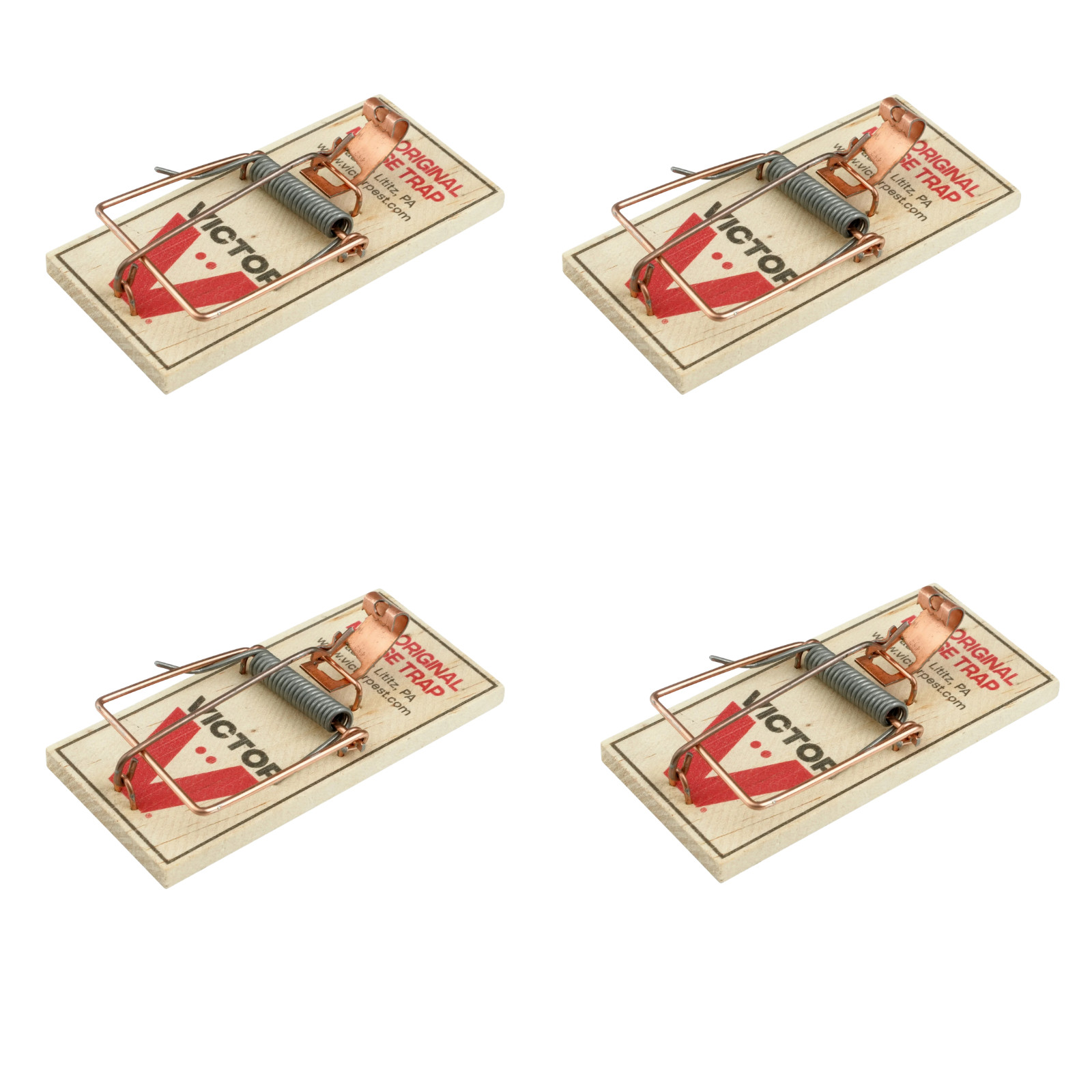 Victor Metal Pedal & Wide Plastic Pedal, Wood Snap Mouse Trap - Choose Pack Size