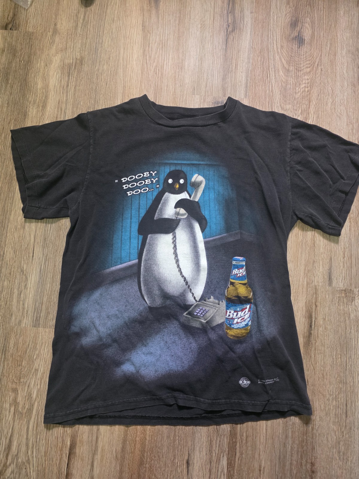 Vintage Budweiser Bud Ice Dooby Dooby Doo Penguin Shirt M medium Vintage Budweiser Bud Ice Dooby Dooby Doo Penguin Shirt M medium