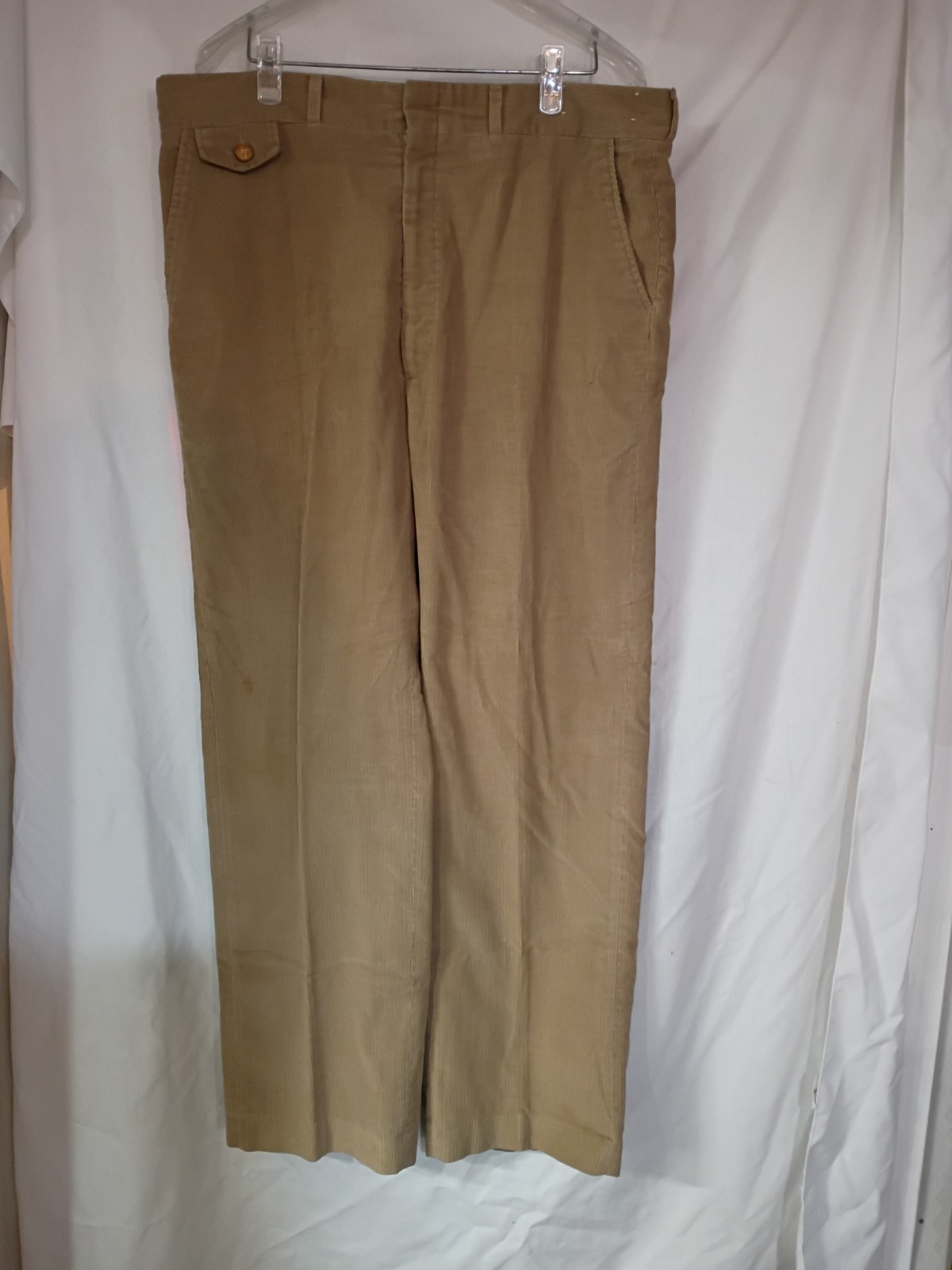 Men\'s Corduroy Tan Slacks By Haggar (E/V5) G