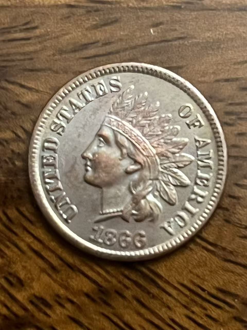 1866 Indian Head As shown in the figure