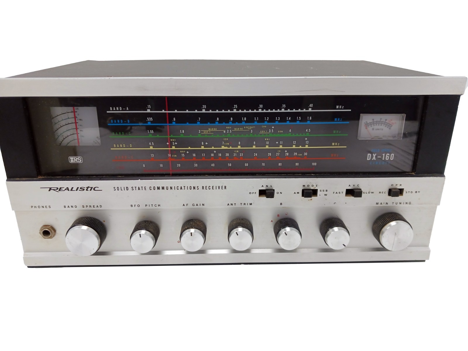 Realistic DX-160 General Coverage Communications Receiver - WORKS Realistic DX-160 General Coverage Communications Receiver - WORKS