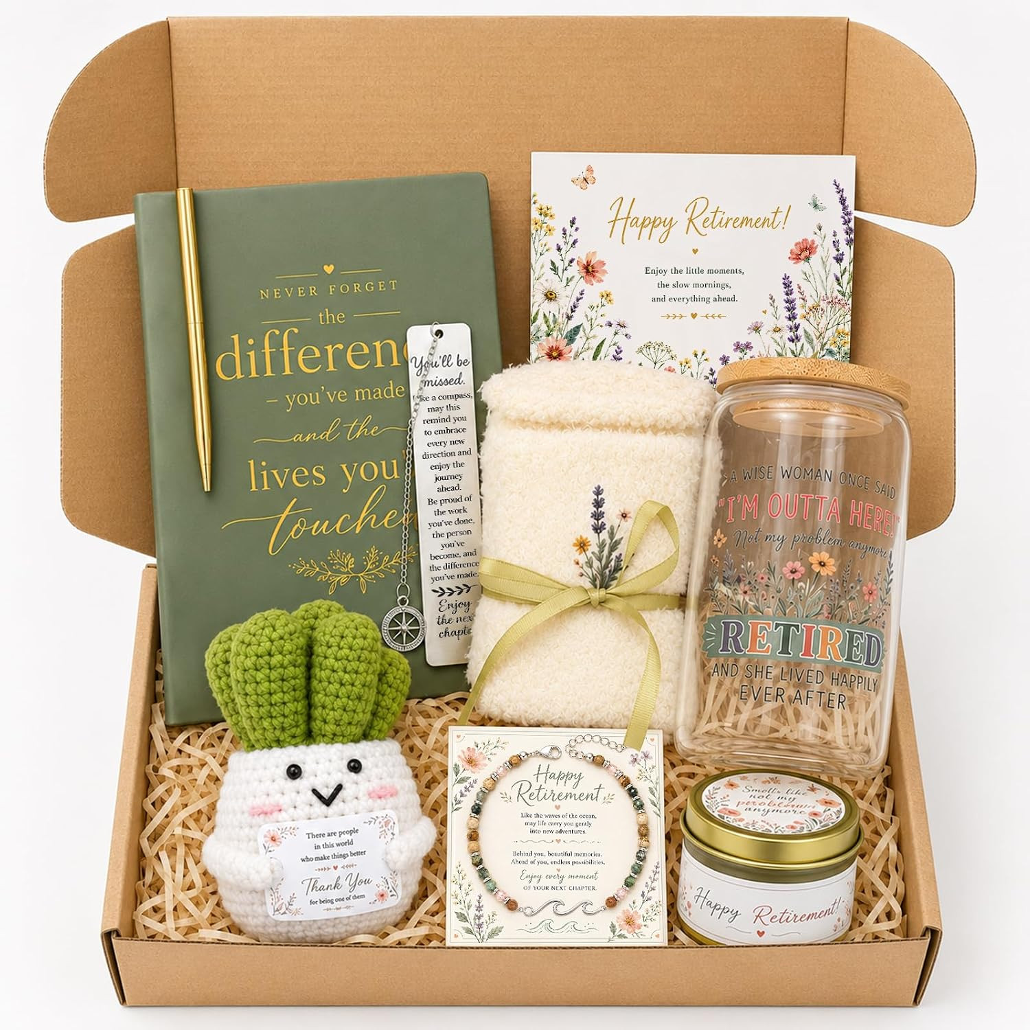 LUICONMO Retirement Gifts for Woman 2026, Happy Retirement Gifts for Women