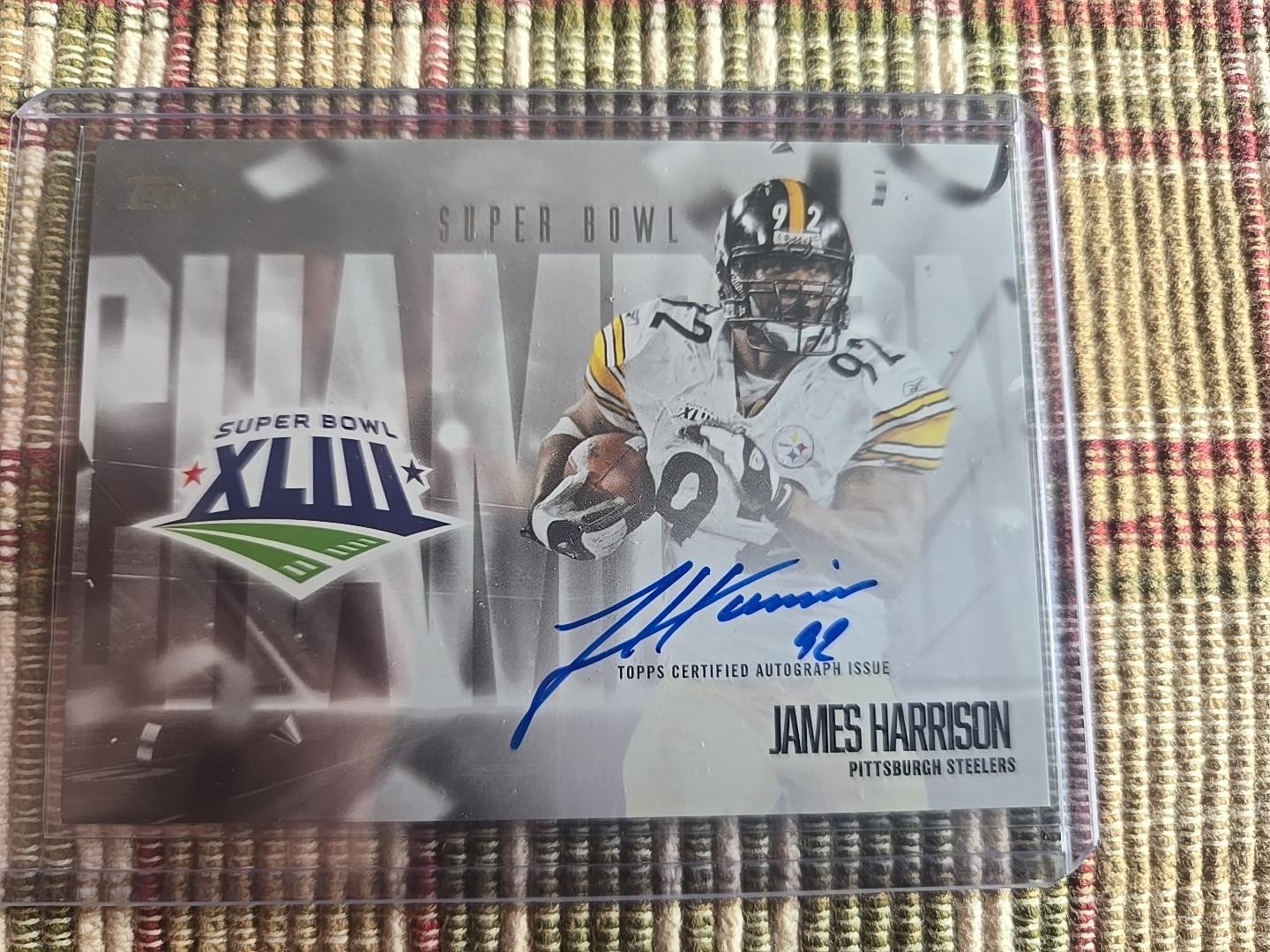 2026 Topps Flagship James Harrison Super Bowl Champion Auto SBCS-JAHA Steelers