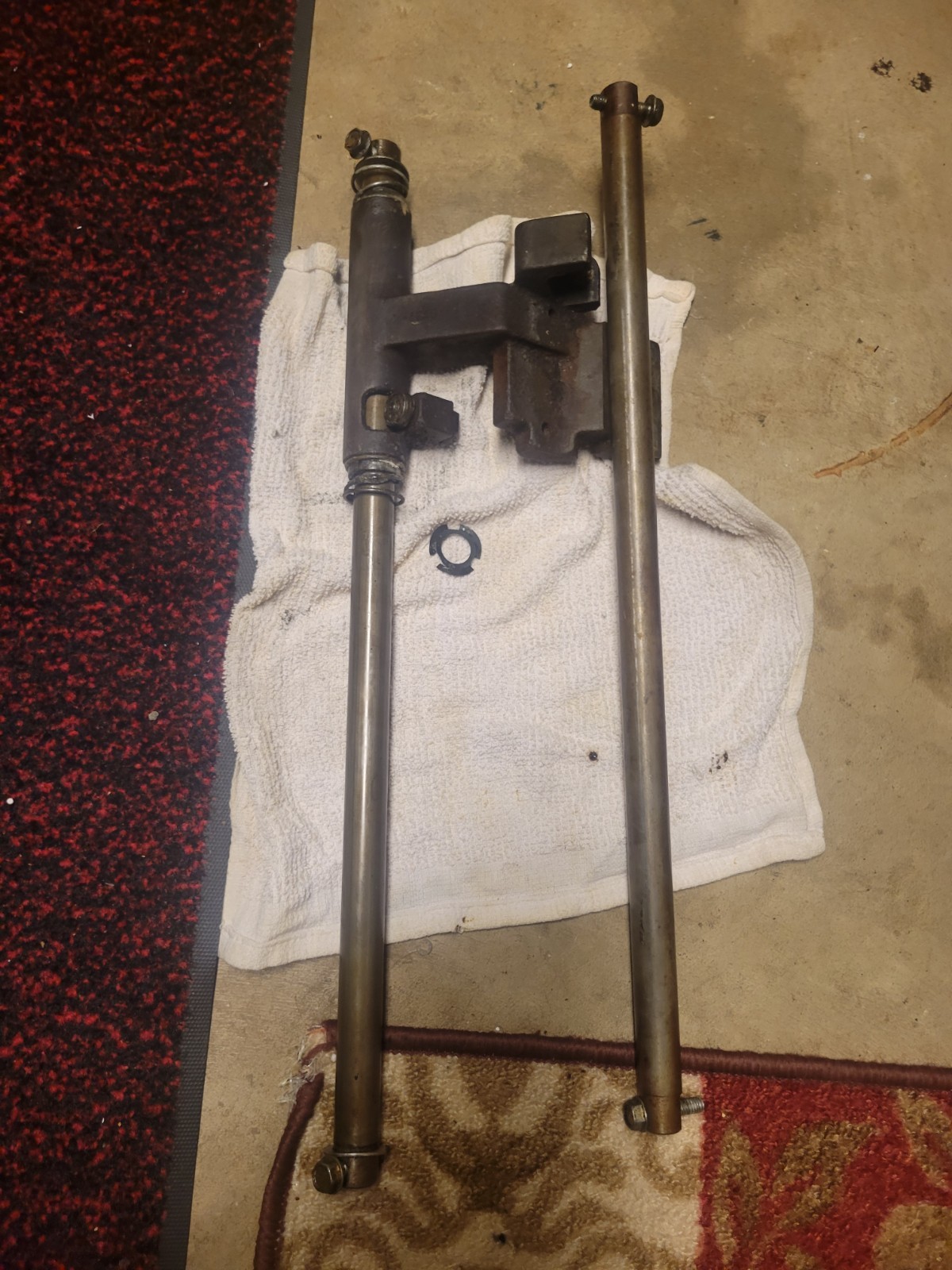 Hobart 1612 Slicer Carriage Bearing Assembly with Upper & Lower Slide Bars