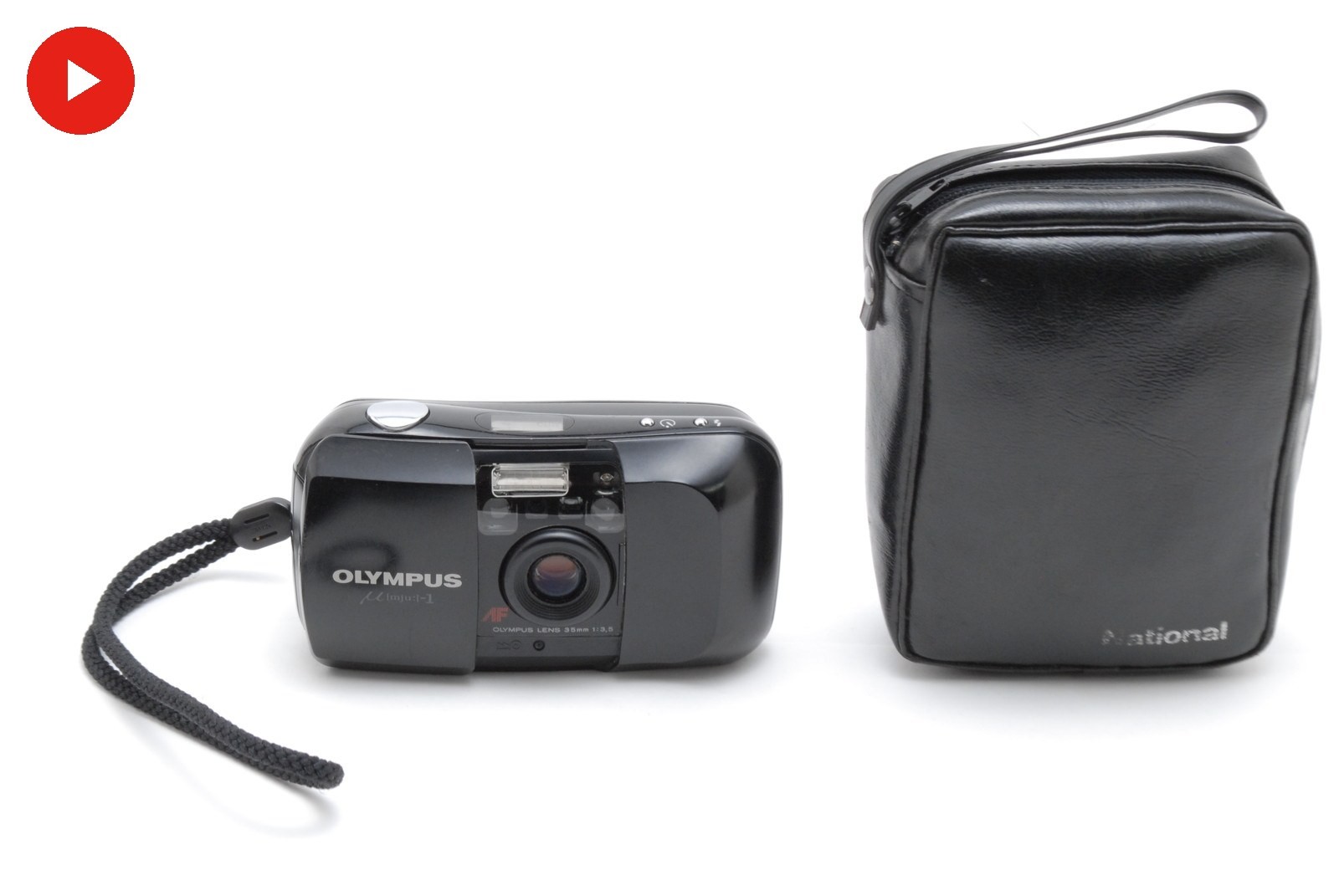 ⏯️ Tested [Near MINT+] Olympus μ mju 1 I 35mm Point & Shoot Film Camera JAPAN