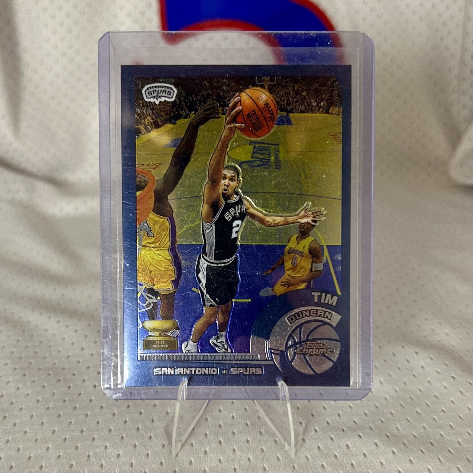 2002-03 Topps Chrome Tim Duncan #78 with Kobe Bryant & Shaq