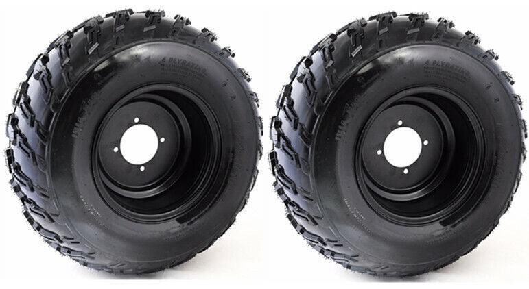 Two 22x10.00-10 Tire & Rim Wheel for Mower Garden Tractor 22x10-10 22 10 10
