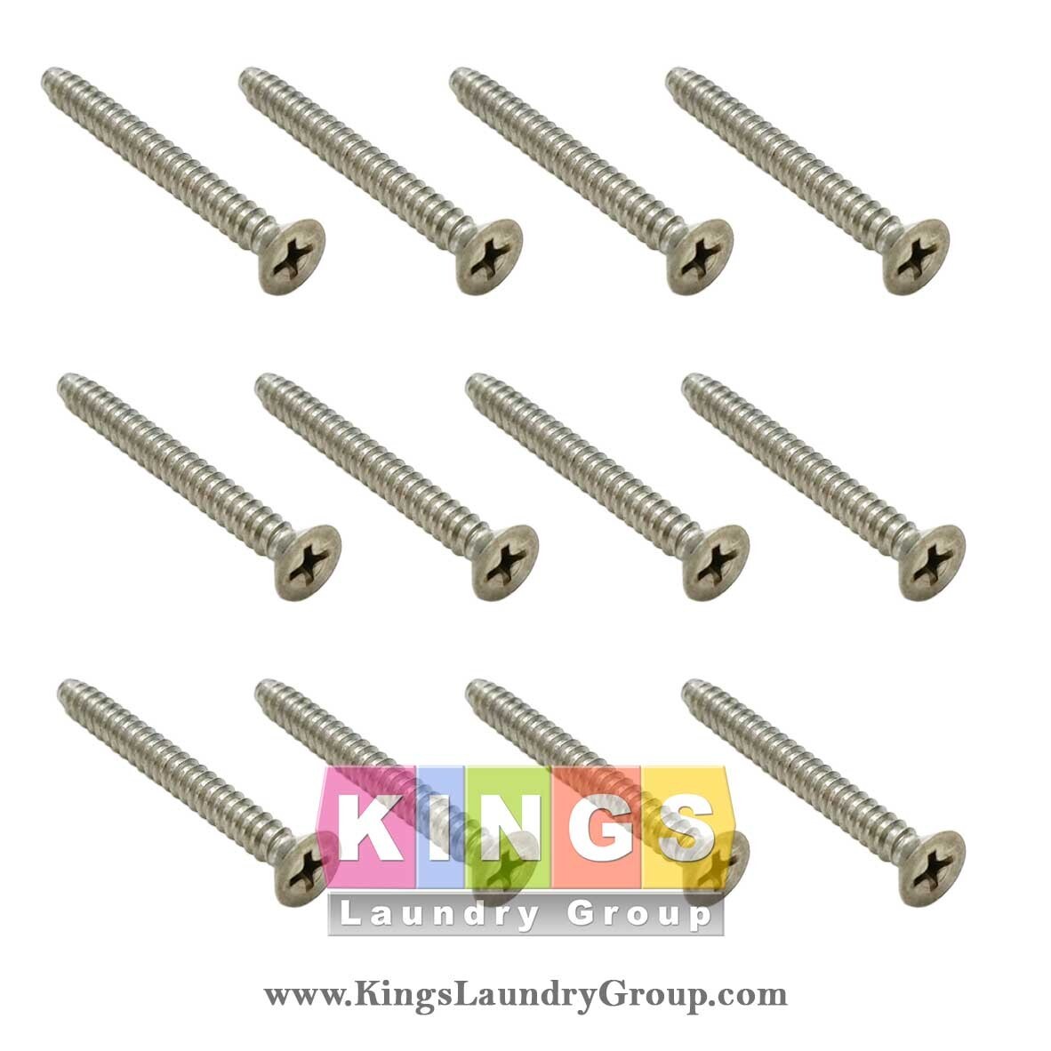 12 PCS NEW 9545-008-014 STAINLESS STEEL DEXTER WASHER FRONT PANEL SCREW 12 PCS NEW 9545-008-014 STAINLESS STEEL DEXTER WASHER FRONT PANEL SCREW