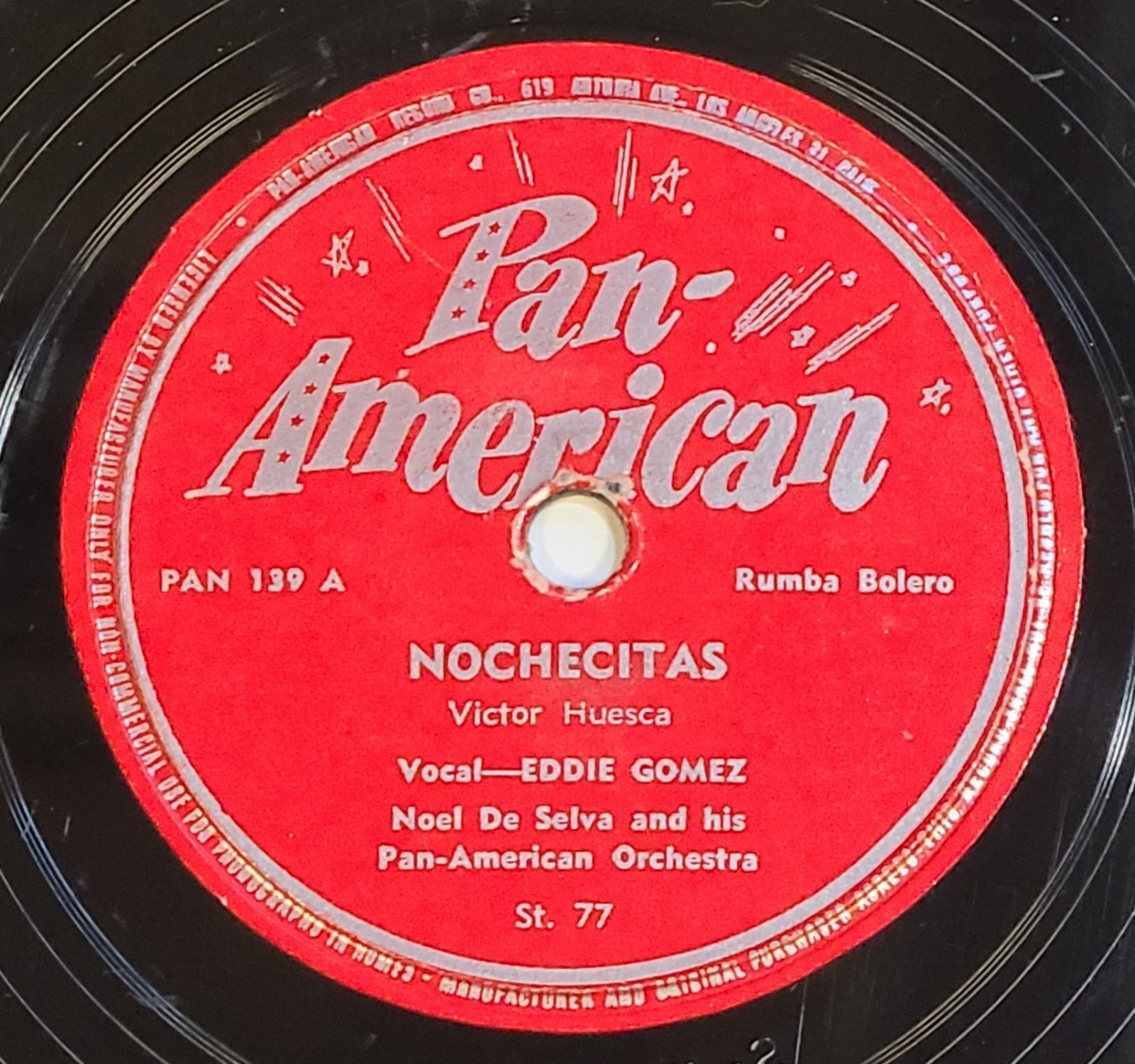 Eddie Gomez - Nochecitas/Somos Diferentes, Pan American 139, Latin 78, 1946